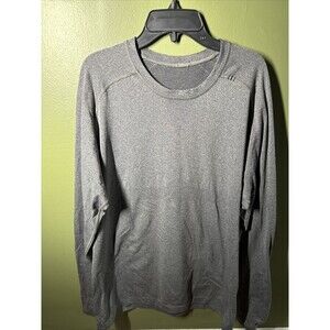 Lululemon Shirt Mens Large Gray Metal Vent Tech Long Sleeve Performance Heather